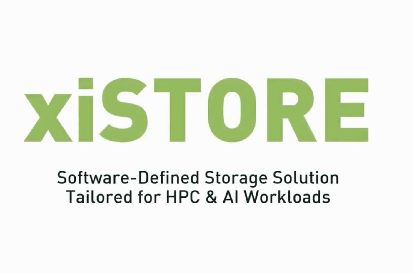 xiSTORE - Lustre-based software defined storage [SDS] for HPC & AI
